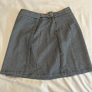 Brandy Melville black and white checkered skirt